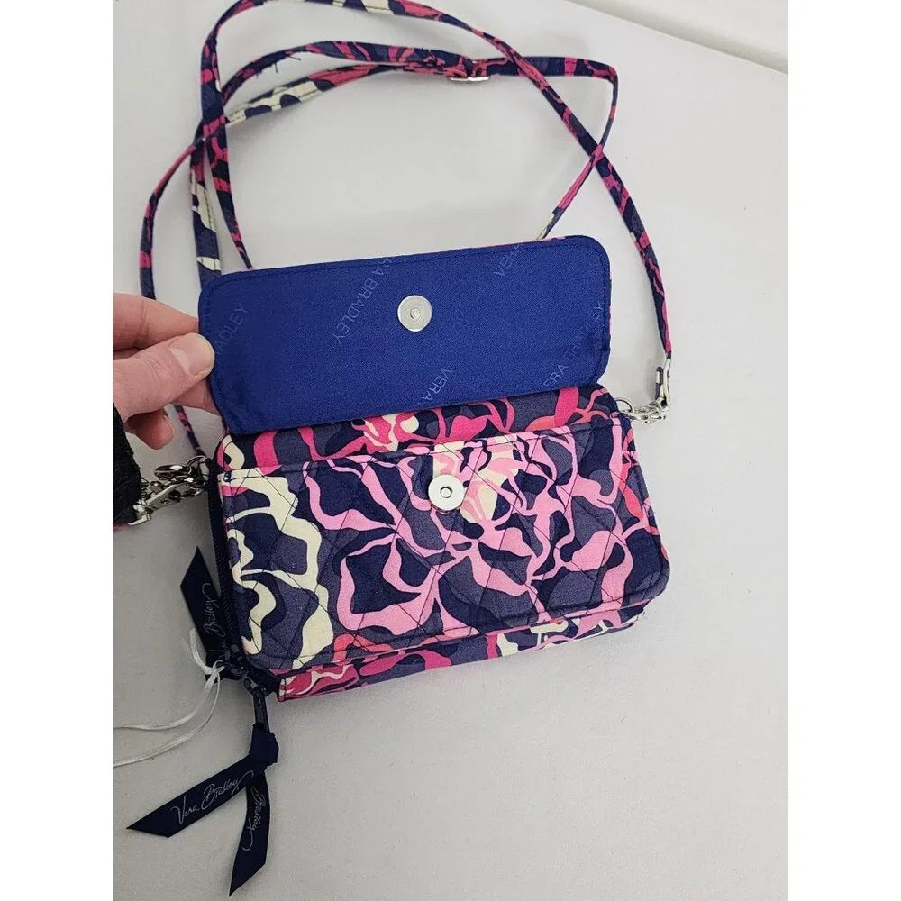 Vera Bradley All In One Crossbody Travel Wallet Katalina Pink NWT Limtd Edition - Picture 2 of 12